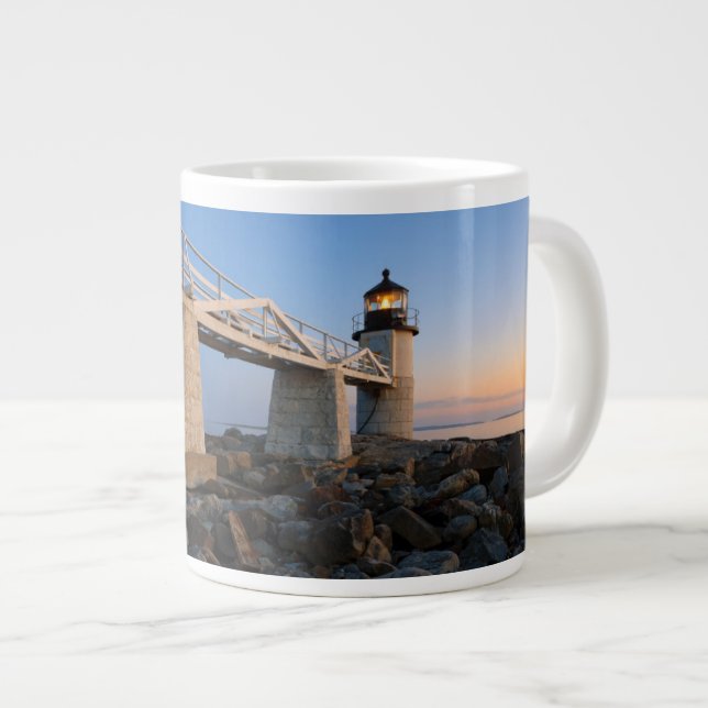 Leuchttürme | Port Clyde Maine Lighthouse Jumbo-Tasse (Vorderseite Rechts)