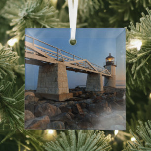 Leuchttürme   Port Clyde Maine Lighthouse Ornament Aus Glas