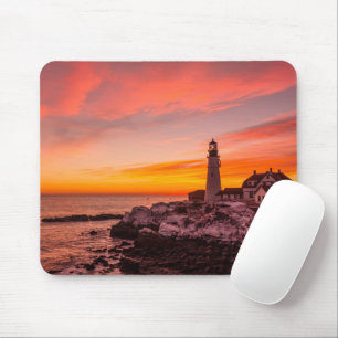 Leuchttürme   Portland Head Cape Elizabeth Maine Mousepad