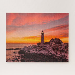 Leuchttürme Portland Head Cape Elizabeth Maine Puzzle