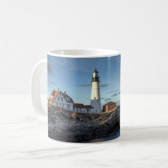 Leuchttürme | Portland Head Light Lighthouse Kaffeetasse (Vorderseite Links)