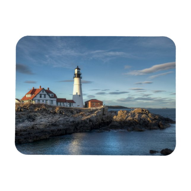Leuchttürme | Portland Head Light Lighthouse Magnet (Horizontal)