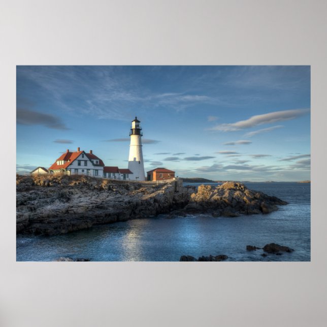 Leuchttürme | Portland Head Light Lighthouse Poster (Vorne)