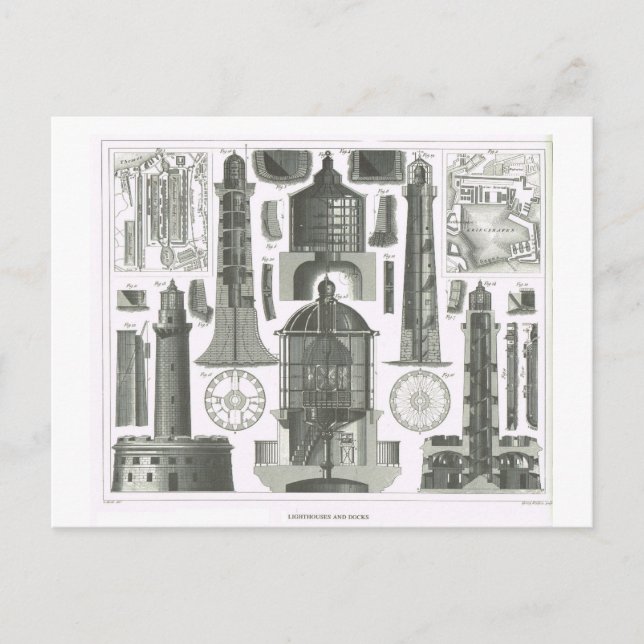 Leuchttürme Postkarte (Vorderseite)