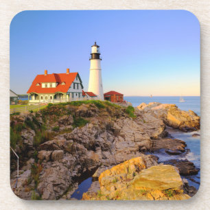 Leuchttürme Rockport Lighthouse Maine Getränkeuntersetzer