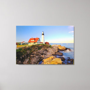 Leuchttürme Rockport Lighthouse Maine Leinwanddruck