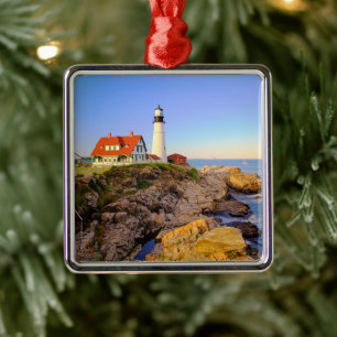 Leuchttürme Rockport Lighthouse Maine Ornament Aus Metall