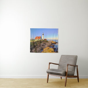 Leuchttürme Rockport Lighthouse Maine Wandteppich