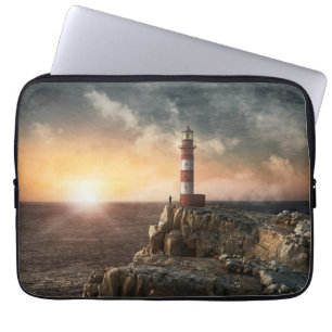 Leuchttürme   Rotweiße Leuchttürme Laptopschutzhülle