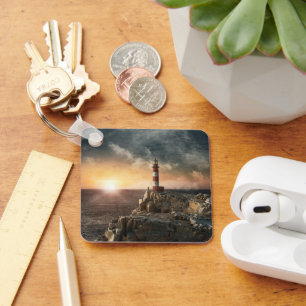 Leuchttürme Rotweiße Leuchttürme Schlüsselanhänger