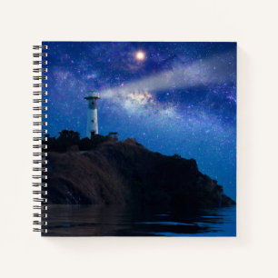 Leuchttürme Starry Night Lighthouse Notizbuch