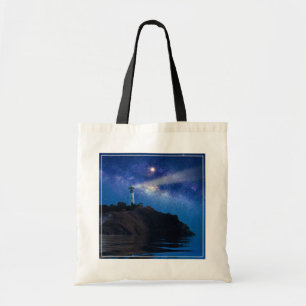 Leuchttürme   Starry Night Lighthouse Tragetasche