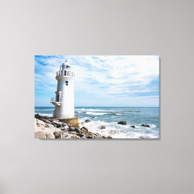 Leuchttürme | Toyohashi City Lighthouse Leinwanddruck (Vorderseite)