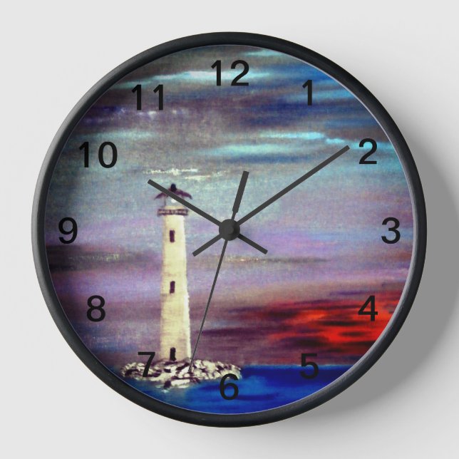 Leuchtturminsel Uhr (Vorderseite)