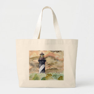 Leuchtturmmalerei St Augustine Florida Jumbo Stoffbeutel