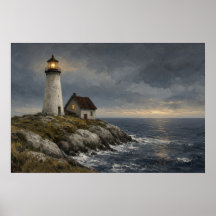 Leuchtturmplakat Keeper's Light