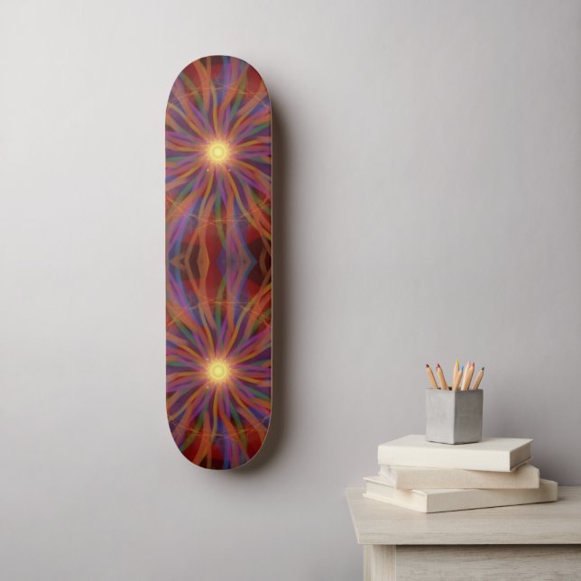 Leuchtturmräder - Radiant Motion Edition Skateboard (Wandkunst)