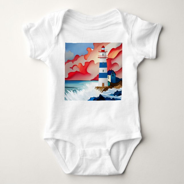 Leuchtturmsammlung Baby Strampler (Vorderseite)