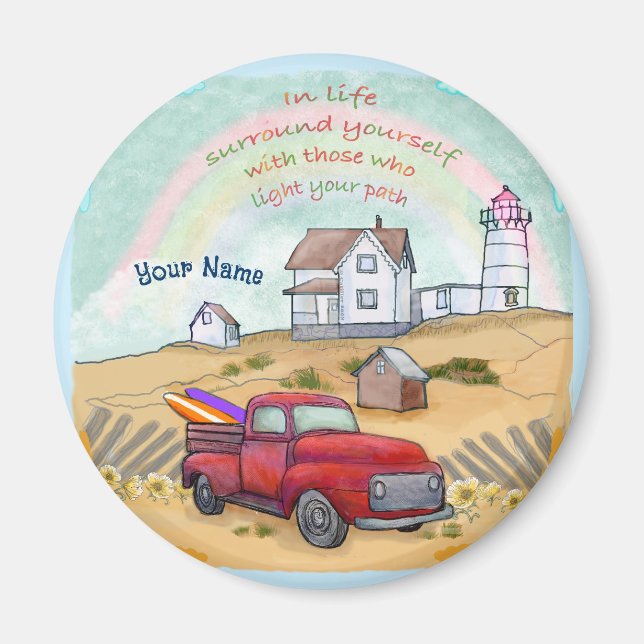 Leuchtturmweg Magnet (Vorne)