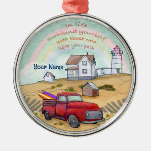 Leuchtturmweg Ornament Aus Metall