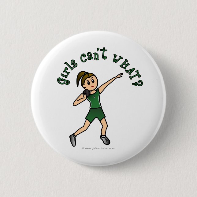 Leuchtwein in grüner Uniform Button (Vorderseite)