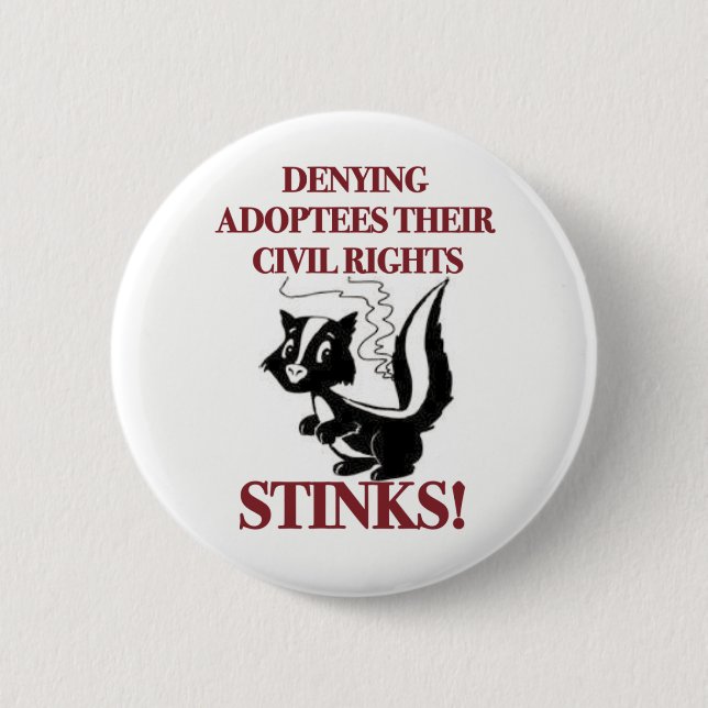 Leugnung der zivilen Rechte Button (Vorderseite)