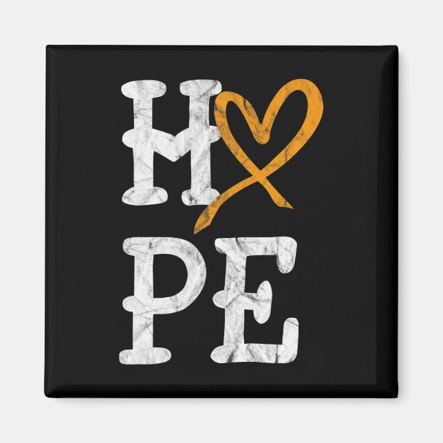 Leukämie Aufklärung Monat Hoffnung Vintager Blutkr Magnet (Vorne)