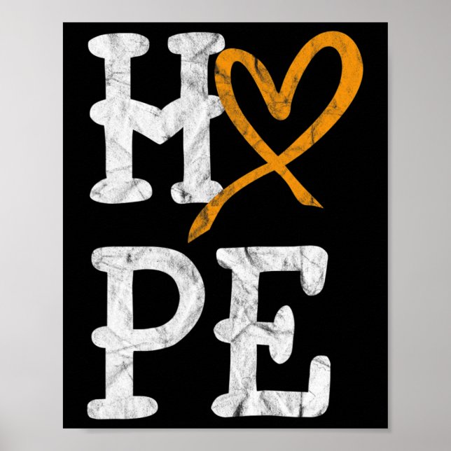 Leukämie Aufklärung Monat Hoffnung Vintager Blutkr Poster (Vorne)