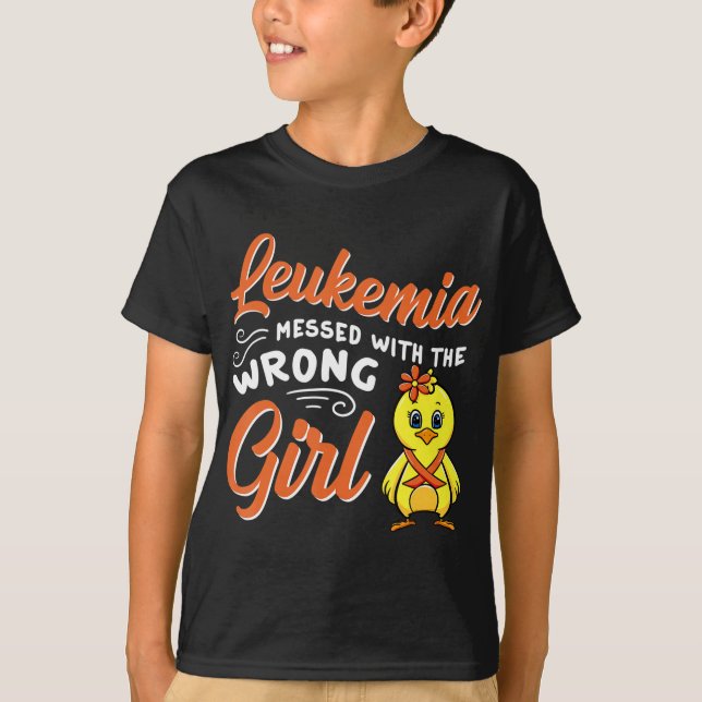 Leukämie aus den falschen Girl Chick Awarenes T-Shirt (Vorderseite)