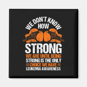 Leukämie-Bewusstsein Blutkrebs Oranges Band Magnet