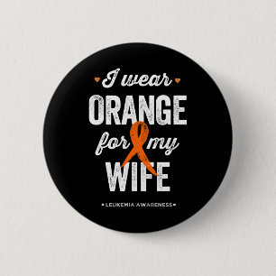 Leukämie Bewusstsein, dass ich Orange Ribbon für m Button