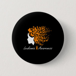Leukämie Bewusstsein - Frauen Schmetterlinge Haare Button