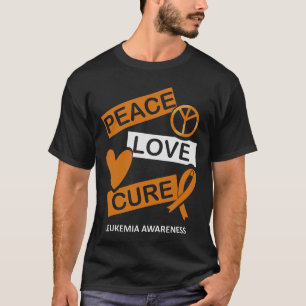 Leukämie Bewusstsein Friedensstiftung Liebe Kur Er T-Shirt