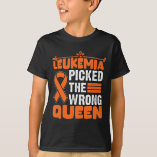 Leukämie Bewusstsein für die falsche Königin Leukä T-Shirt
