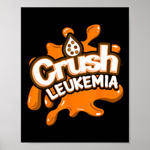 Leukämie Bewusstsein Heilung Blutkrebs Kämpfen Ges Poster