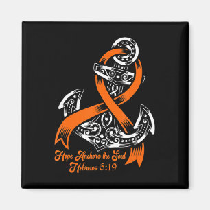 Leukämie Bewusstsein Hoffnung Anker des Souls Hebr Magnet