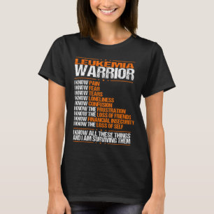 Leukämie Bewusstsein ich kenne Schmerzen Orangenb T-Shirt