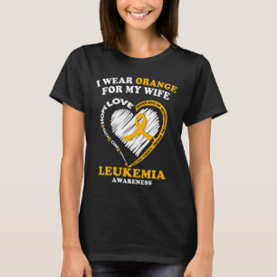 Leukämie Bewusstsein - ich trage Orange für meine T-Shirt