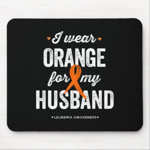 Leukämie Bewusstsein ich trage Orange für meinen H Mousepad