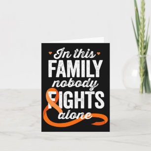 Leukämie Bewusstsein in dieser Familie Niemand käm Karte