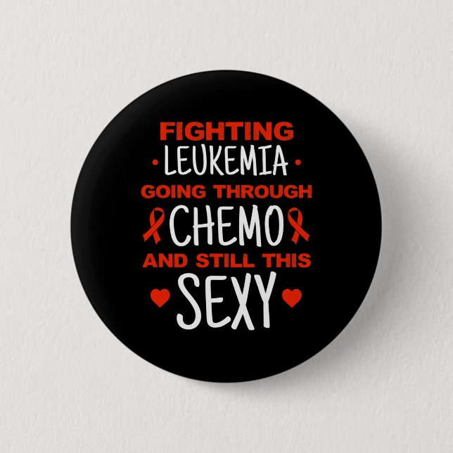 Leukämie Bewusstsein Krebs Krieger kämpfen Leukemi Button (Vorderseite)
