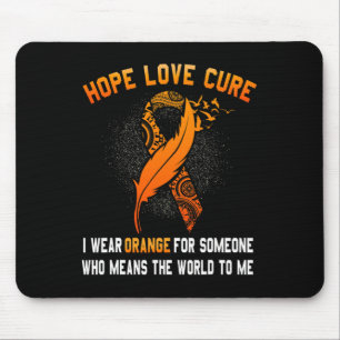 Leukämie Bewusstsein Krebs Orange Ribbon Familie S Mousepad