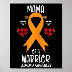 Leukämie Bewusstsein Mama einer Krieger-Mama Poster