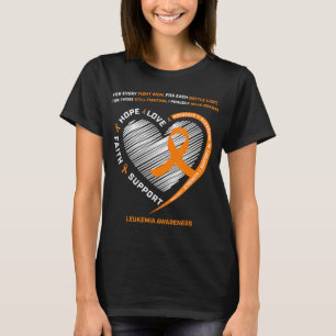 Leukämie Bewusstsein Männer Frauen Kinder Familie  T-Shirt