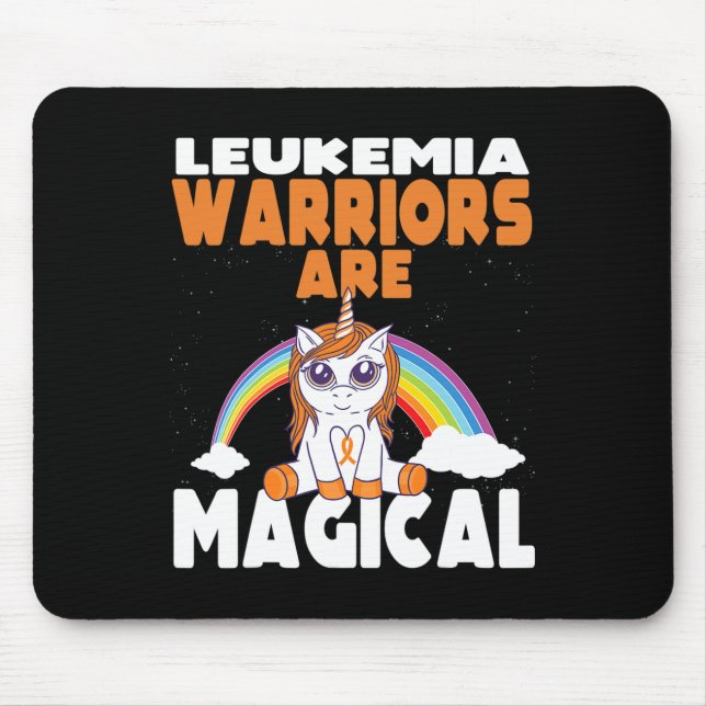 Leukämie Bewusstsein Niedlich Magisches Einhorn Bl Mousepad (Vorne)
