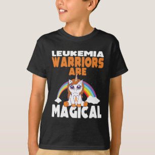 Leukämie Bewusstsein Niedlich Magisches Einhorn Bl T-Shirt