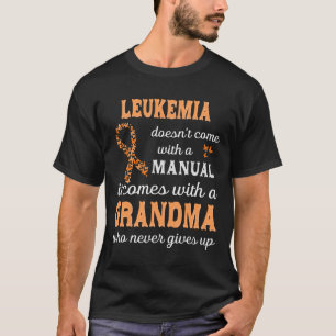 Leukämie Bewusstsein Oma Unterstützung Leukämie Wa T-Shirt