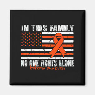Leukämie-Bewusstsein Orange Ribbon Flagge Magnet