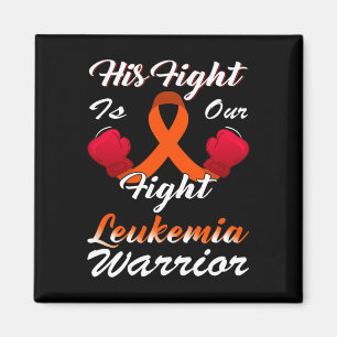 Leukämie Bewusstsein Orange Ribbon Krieger kämpfen Magnet