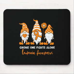 Leukämie-Bewusstseins-Gnom-Band Orange Unterstütze Mousepad